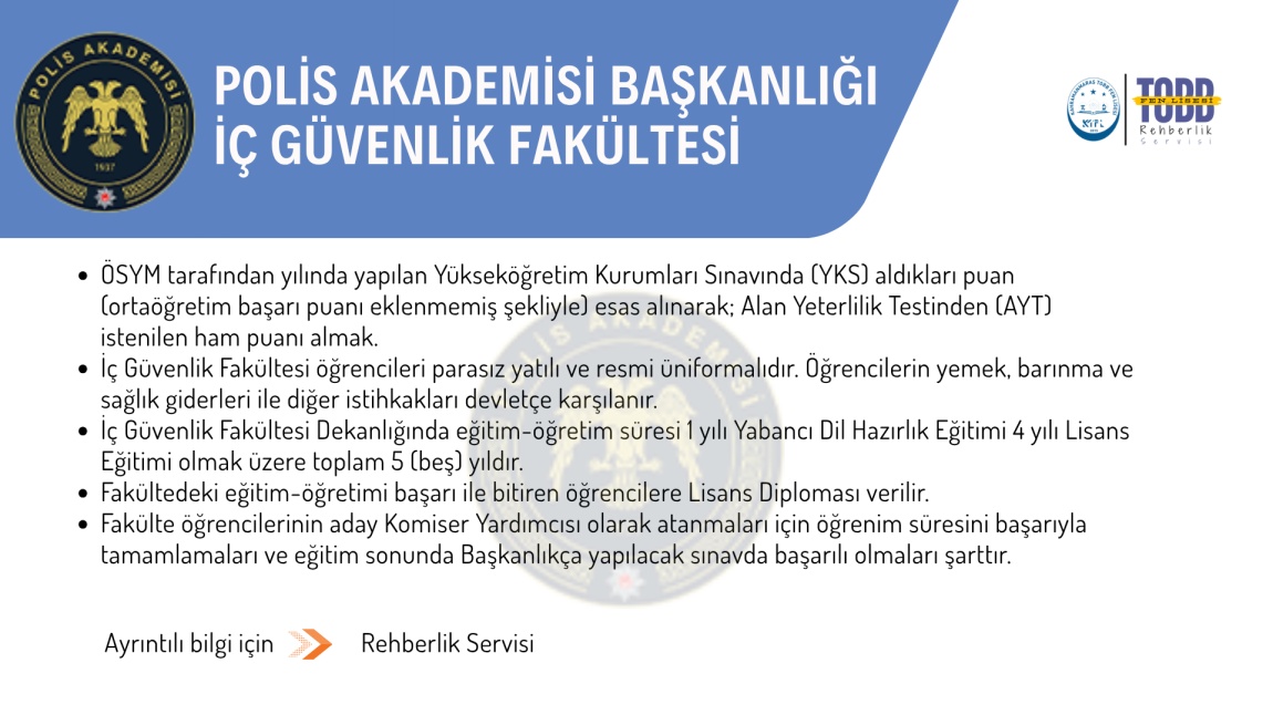 Polis Akademisi İç Güvenlik Fakültesi (PA)-PMYO